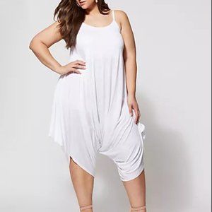 White Harem Jumpsuit